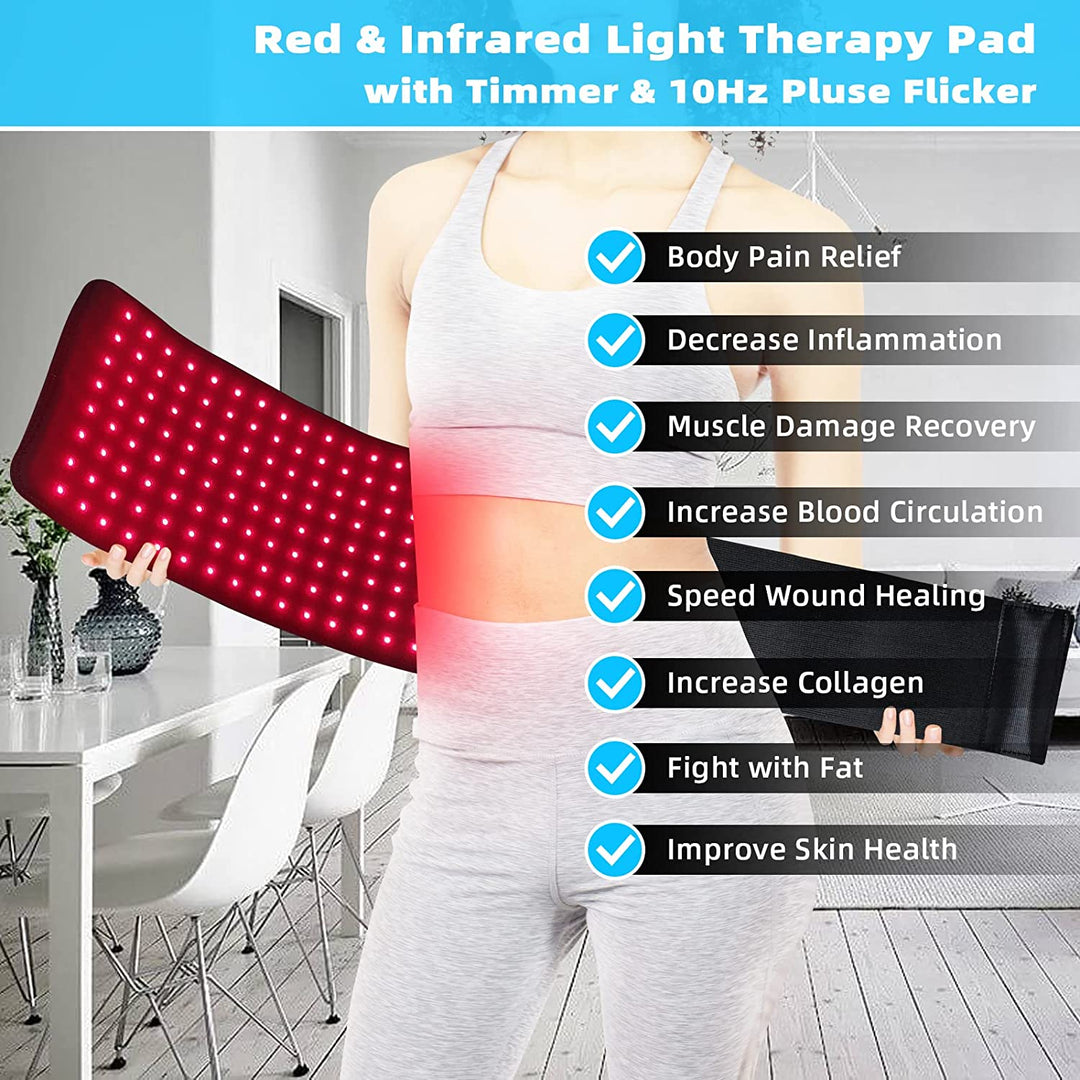 LuminaRelief® At-Home Infrared Light Therapy Pad Belt For Pain Relief